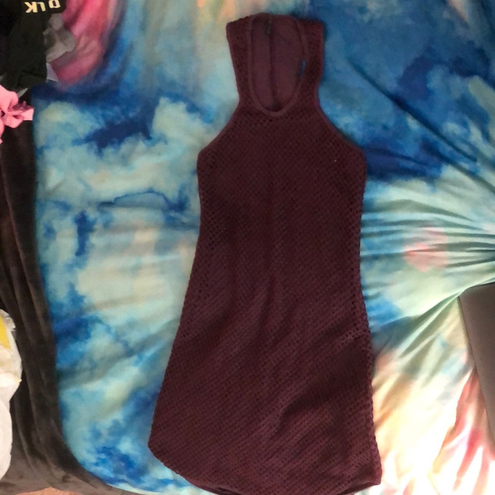 Mesh Purple Tight Bodycon Dress from Nordstrom